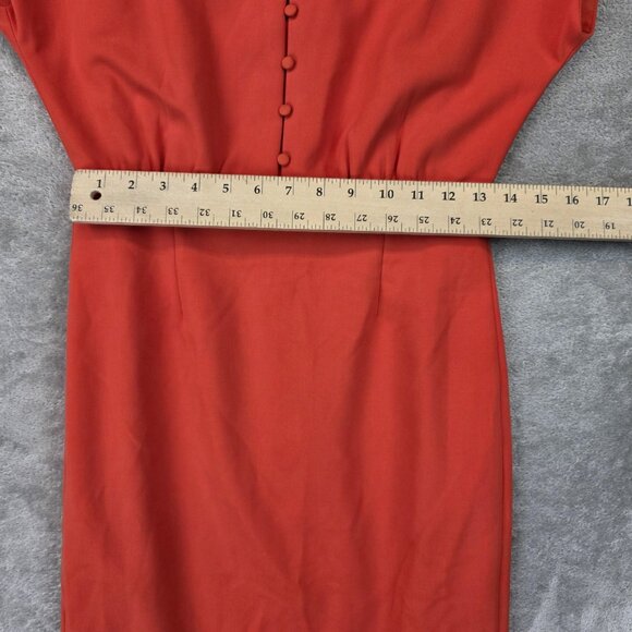 French Connection Dress Womens Size 6 Poppy Red Boh Whisper Short Sleeve New - Picture 7 of 13